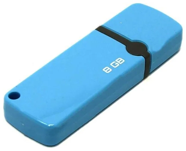 Флешка USB QUMO 8Gb, Optiva 02 синий QM8GUD-OP2-blue