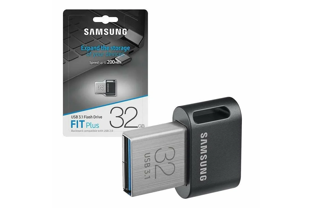 Флешка USB Samsung Fit Plus MUF-64BE4/CN USB 3.1 64 Gb черный