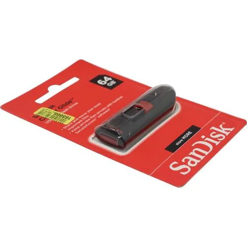 Флешка USB Sandisk 64Gb Cruzer Glide SDCZ60-064G-B35 USB 2.0 черный/красный