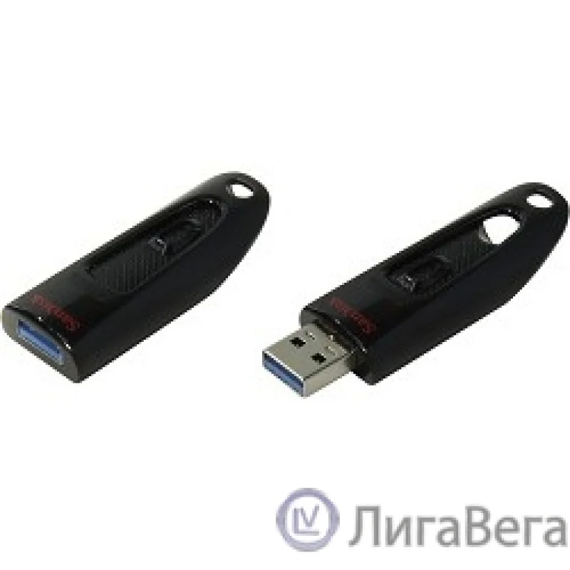 Флешка USB Sandisk CZ48 Ultra (SDCZ48-256G-U46), 256Gb, USB 3.0, R/W 130/30, черный