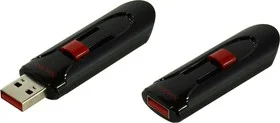 Флешка USB Sandisk CZ60 Cruzer Glide (SDCZ60-032G-B35), 32Gb, USB 2.0, R/W 30/8, черный/красный