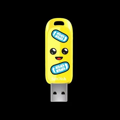 Флешка USB SanDisk Fortnite, Peely Edition 64Gb SDCZIF-064G-G46, USB3.2, желтая