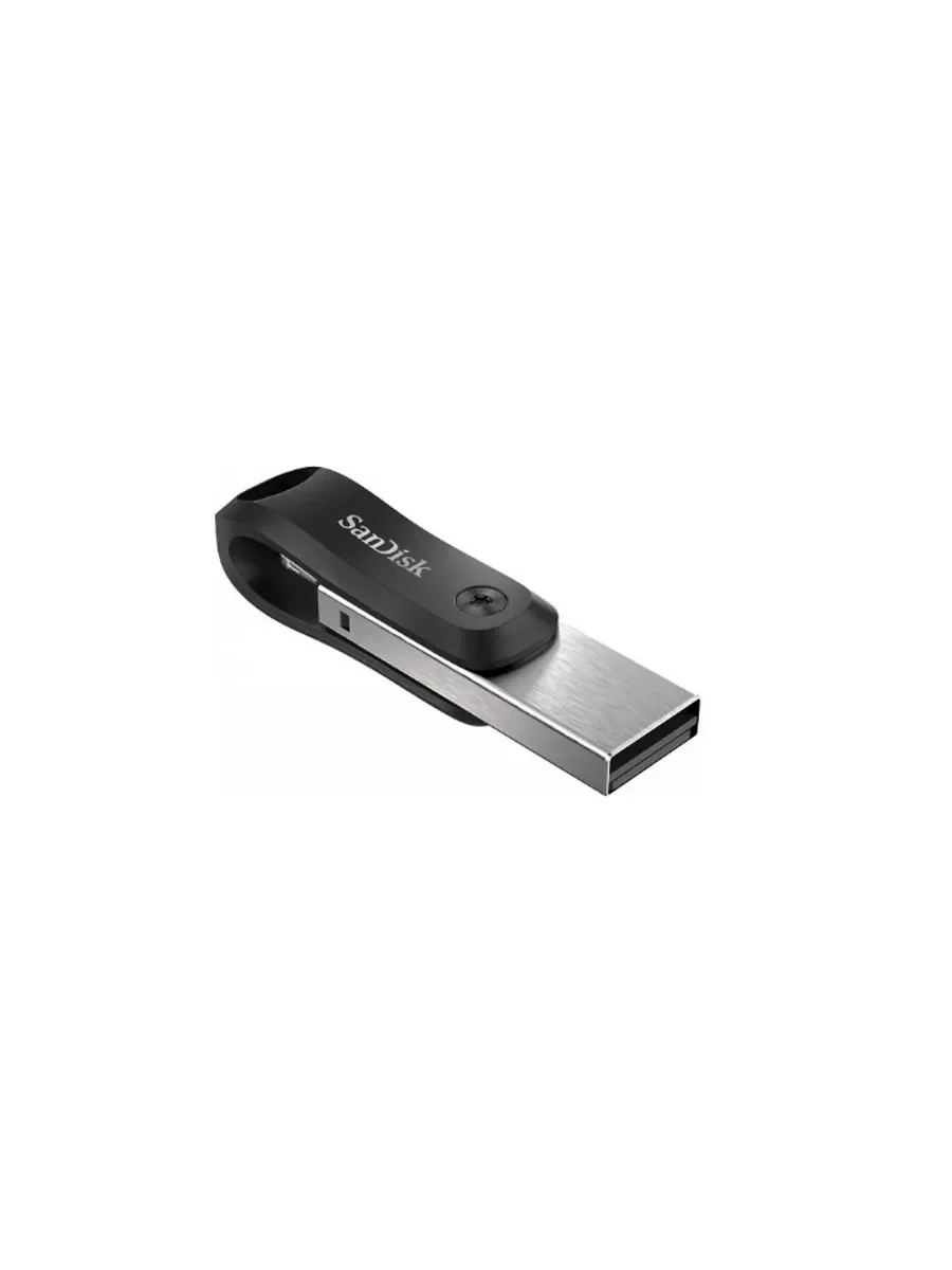 Флешка USB SanDisk IX60N iXpand Go (SDIX60N-064G-GN6NN), 64Gb, USB 3.0/Lightning, R/W 150/70, черный/серебристый