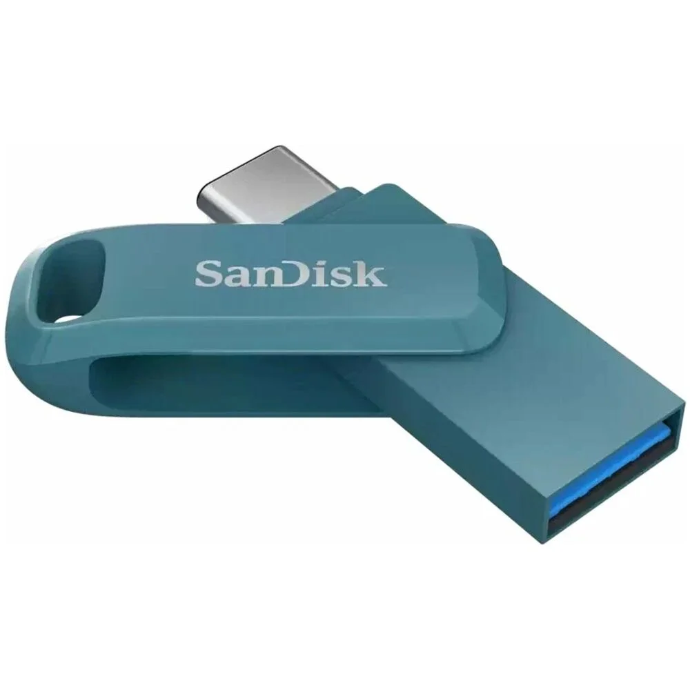 Флешка USB SanDisk SDDDC6 (SDDDC6-128G-G46), 128Gb USB3.2/Type-C, R/W 100/30, черная