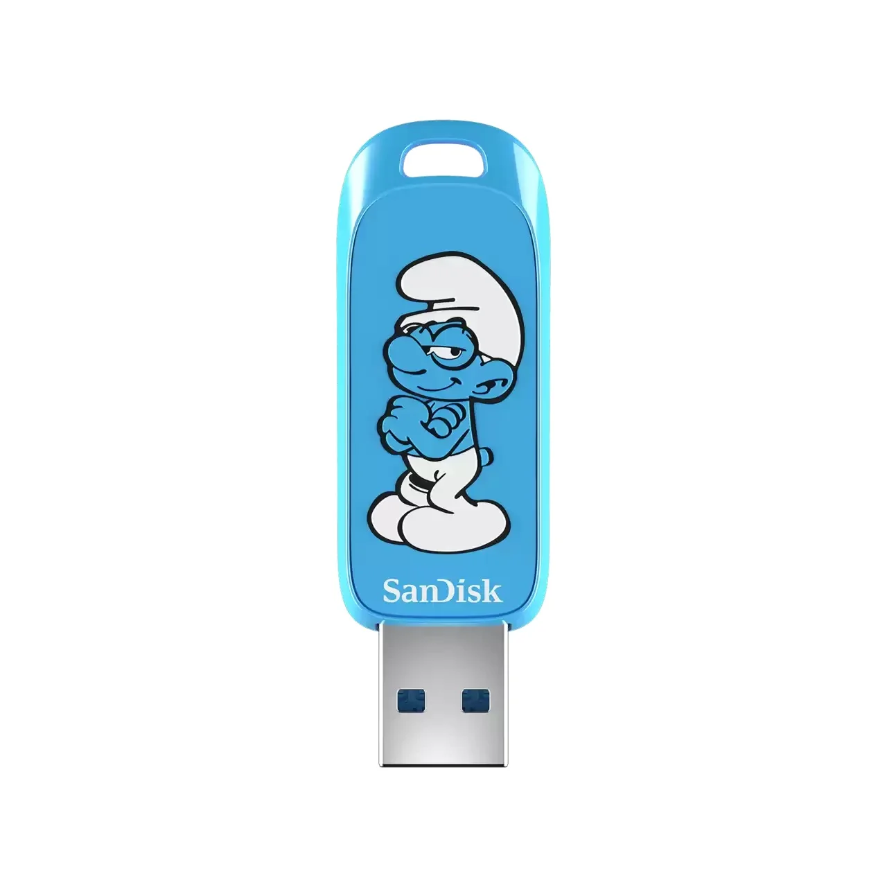 Флешка USB SanDisk Smurfs 64Gb SDCZIS-064G-G46, USB3.2, синяя