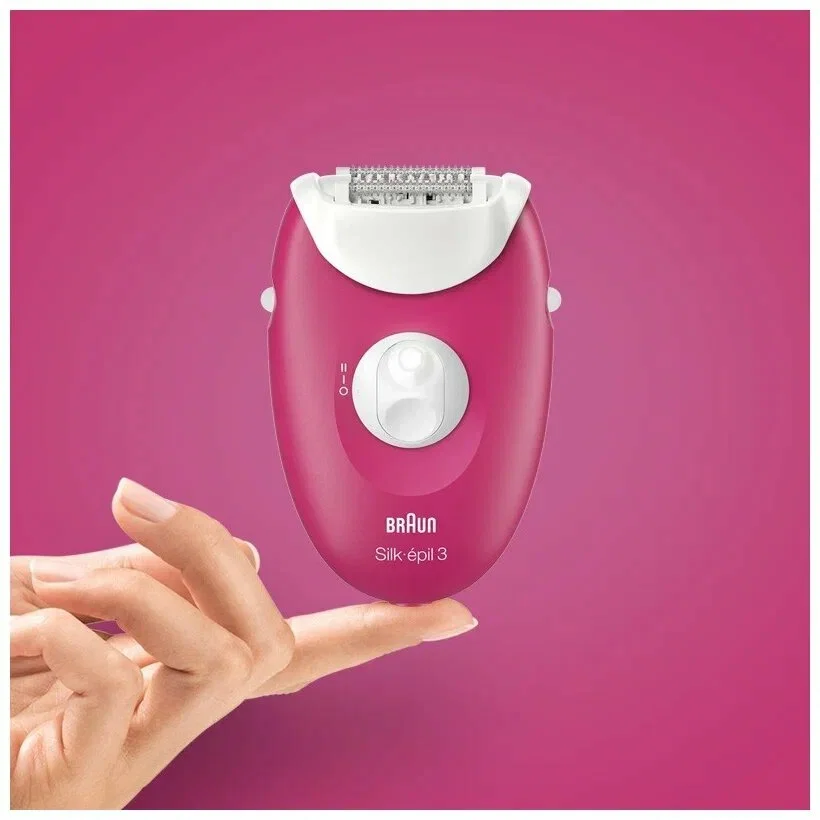 Эпилятор Braun 3-273 Silk-epil (аккумул, 2 скорости, 20 пинцетов, насадка триммер)