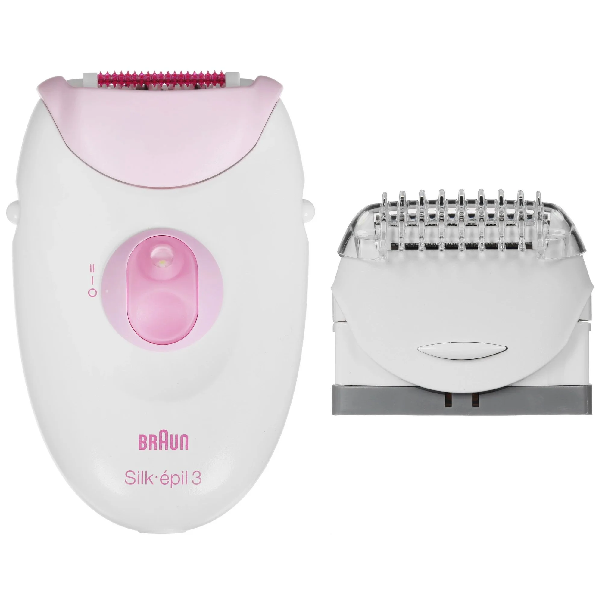 Эпилятор Braun SE3-000 скорости - 2, пинцетов/дисков - 20, съемные насадки/головки - 3 шт, от сети