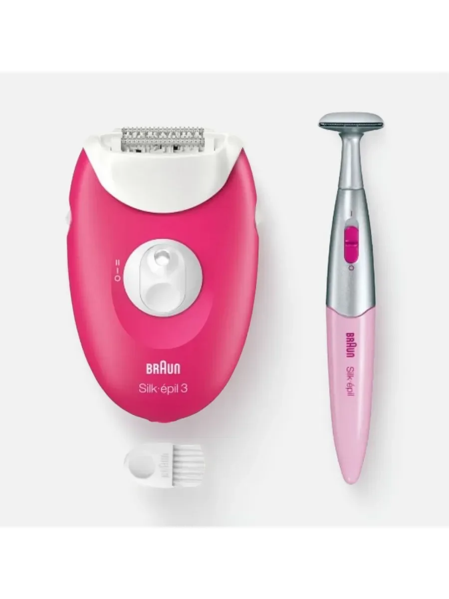 Эпилятор Braun SE3-202 скорости - 2, пинцетов/дисков - 20, съемные насадки/головки - 2 шт, от сети