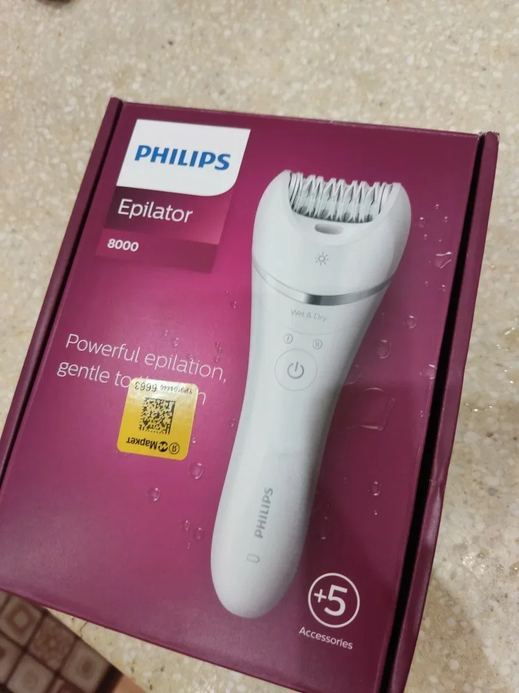 Эпилятор Philips BRE710 аккумулятор до 40 мин, 2 скорости, 32 пинцета
