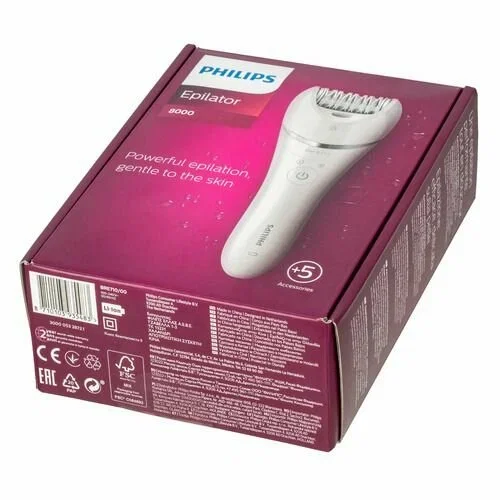 Эпилятор Philips BRE710 аккумулятор до 40 мин, 2 скорости, 32 пинцета