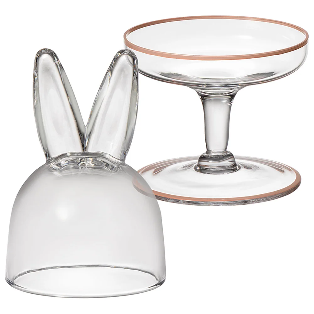 БЛЮДО НА НОЖКЕ С КРЫШКОЙ "RABBIT FAMILY" 12*12*23,5 СМ