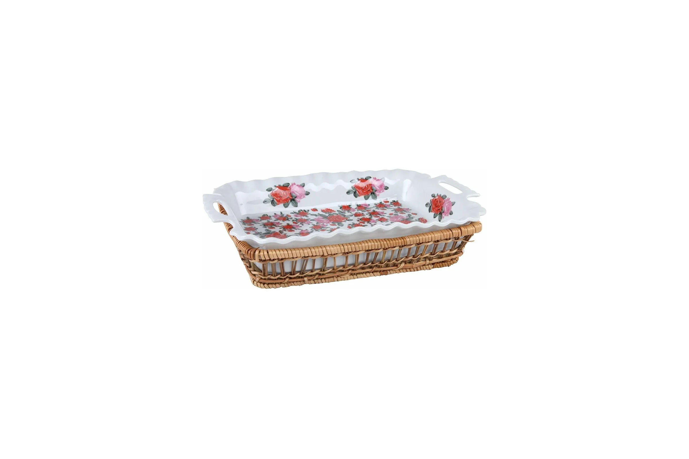 Блюдо прямоугольное 37х24,5х2,5 см / WS-469 /уп 20/