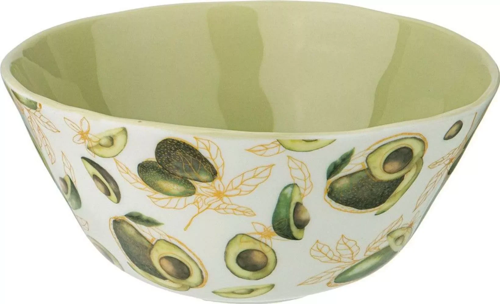 САЛАТНИК BRONCO "AVOCADO" 1400 МЛ 20*9,5 СМ ЗЕЛЁНЫЙ (МАЛ.УП.=2ШТ./КОР=16ШТ.)