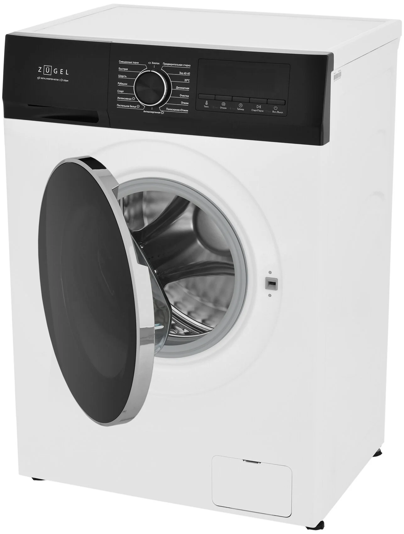 Стиральная машина Zugel ZWS7120I Inverter Steam, белая