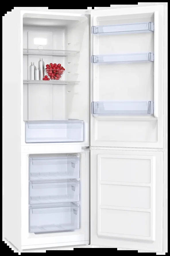 Холодильник двух.кам. нижн.мороз Kraft TNC-NF301W (286л, 60х186х60 см)