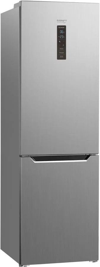 Холодильник двух.кам. нижн.мороз KRAFT TNC-NF402X Total No Frost, 600x665x1840