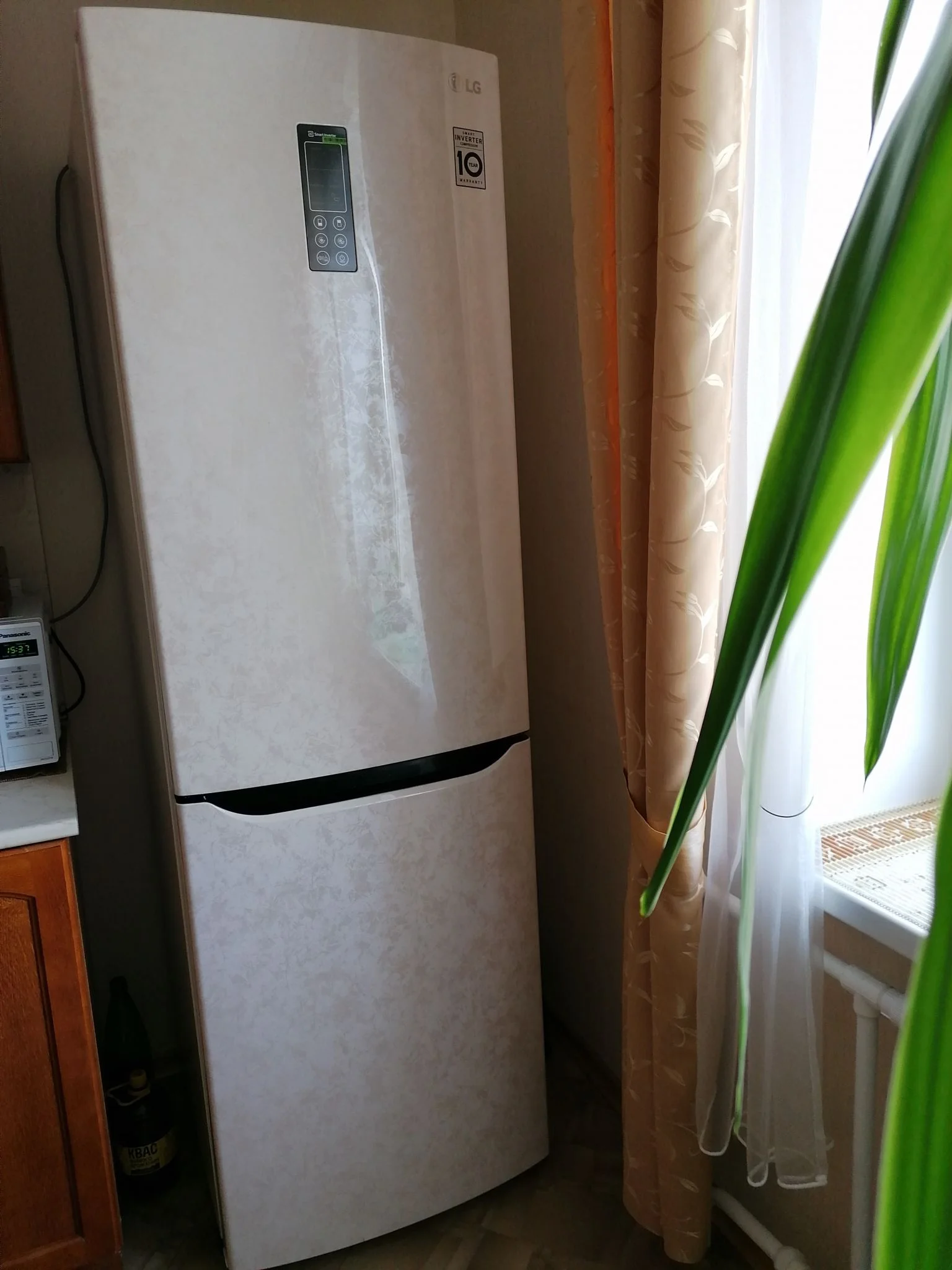 Холодильник двух.кам. нижн.мороз LG GA-B419 SEUL бежевый (FNF) 59.50х190.70х65.50 см дисплей