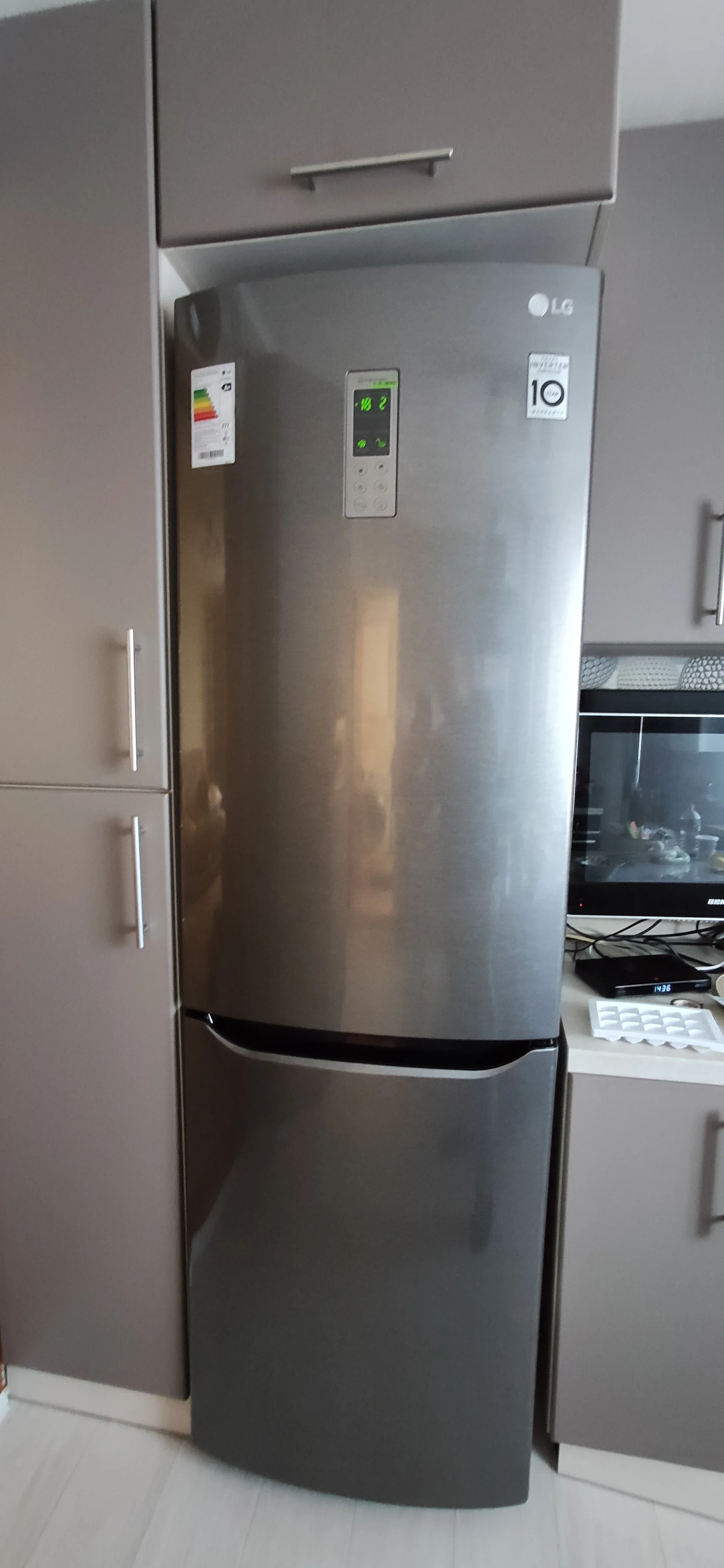 Холодильник двух.кам. нижн.мороз LG GA-B419 SLGL No Frost, 59.50х190.70х65.50 см