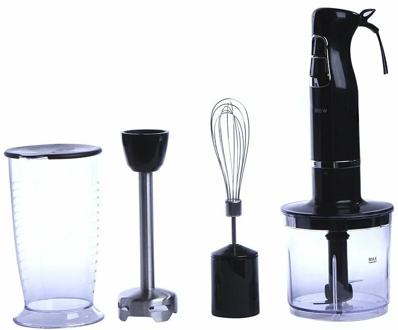 Блендер погружной Vitek VT-3419 BK (800Вт, 0,5/0,7л, 2 скорости, турбо)