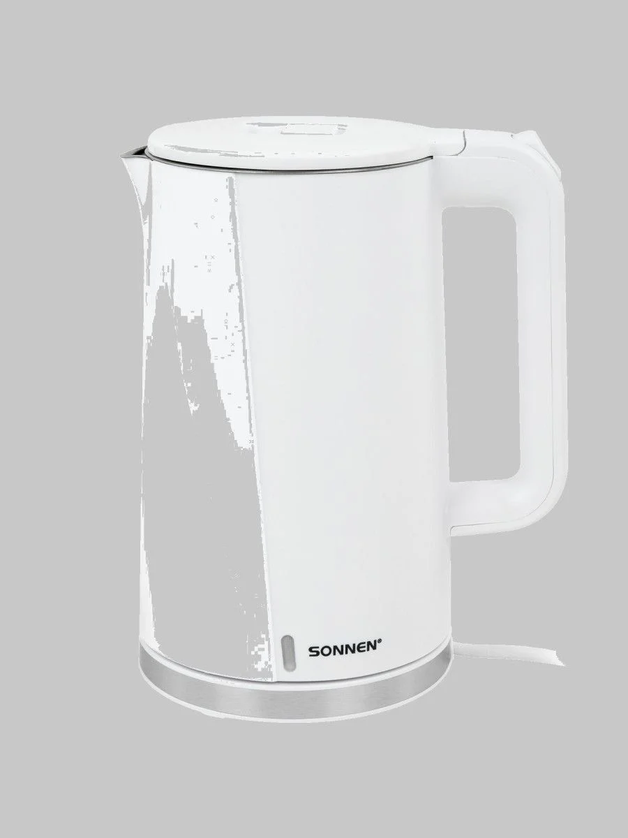 Чайник электрический Sonnen KT-8718W, 1.7 л, 2200 Вт, белый