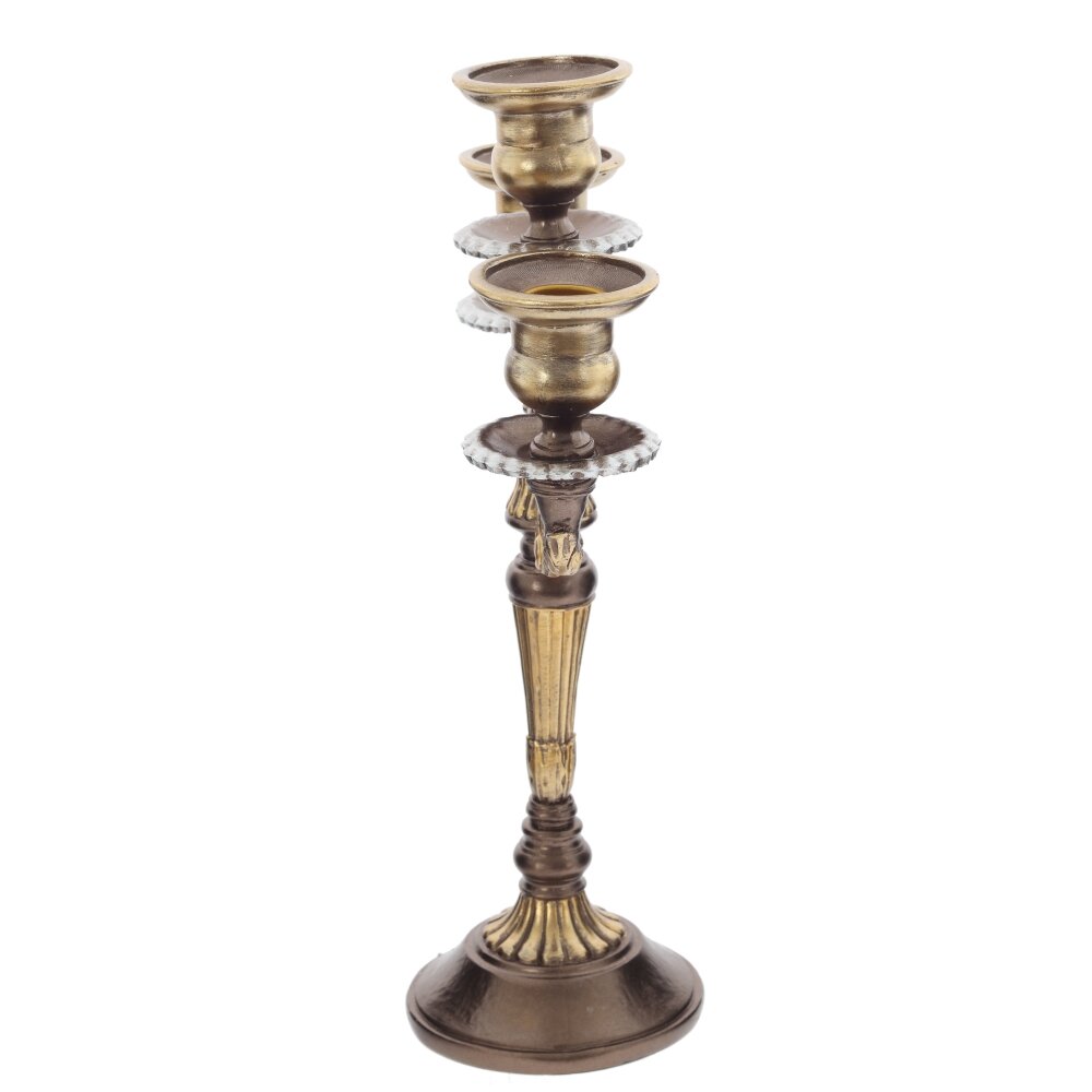 Подсвечник для трех свечей, L23 W11 H33,5 см