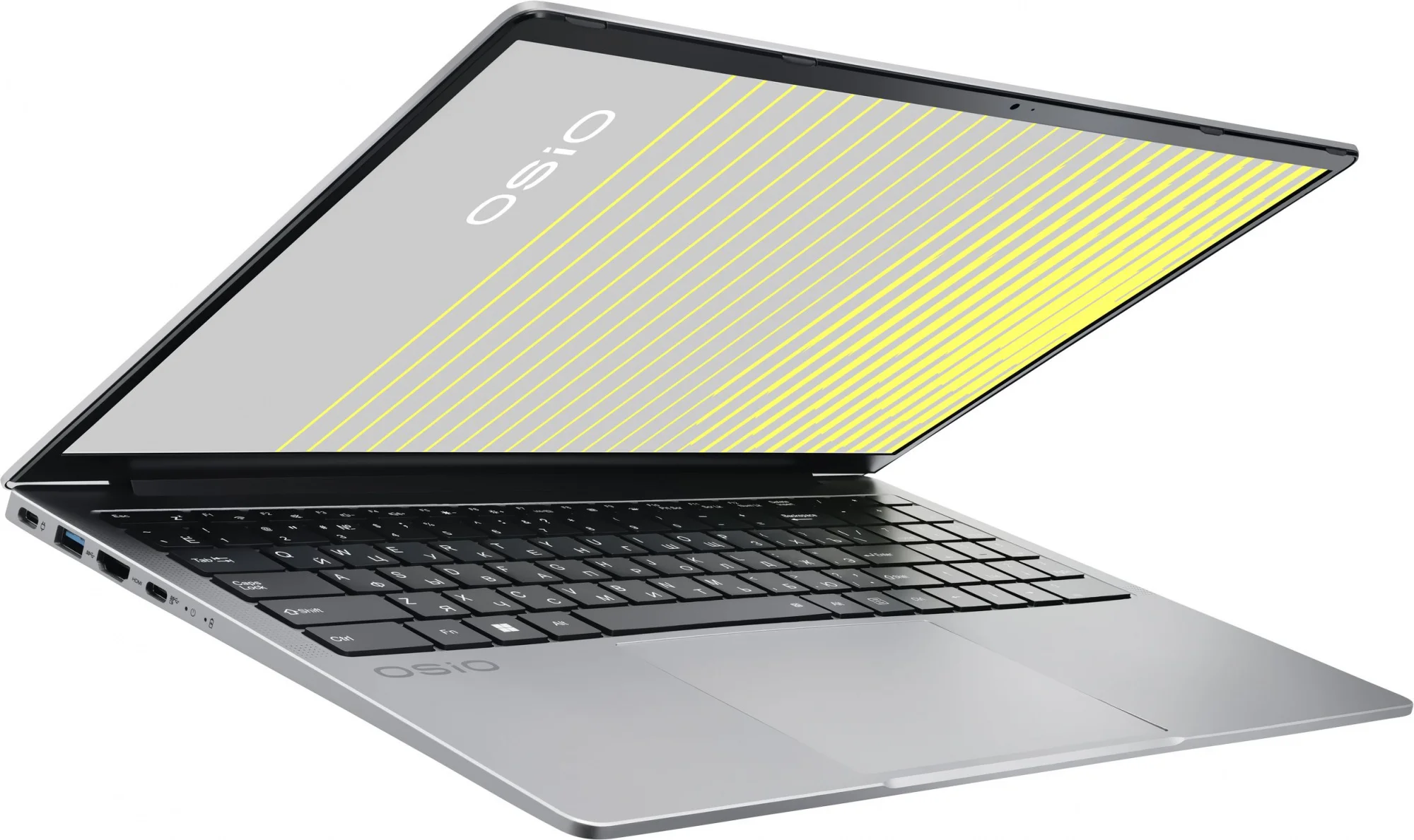 Ноутбук Osio FocusLine F150i-032 Core i5 1235U 16Gb SSD512Gb Intel Iris Xe graphics 15.6" IPS FHD (1920x1080) Uncom grey WiFi BT Cam 6000mAh