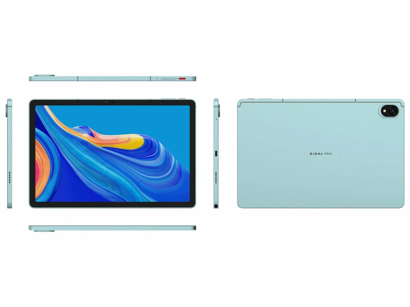 Планшет Digma Pro Edge G85 (2.0) 8C RAM6Gb ROM128Gb 11" In-Cell 1920x1200 4G Android 14 мятный 13Mpix 5Mpix BT WiFi microSD 256Gb 7000mAh 600hrs