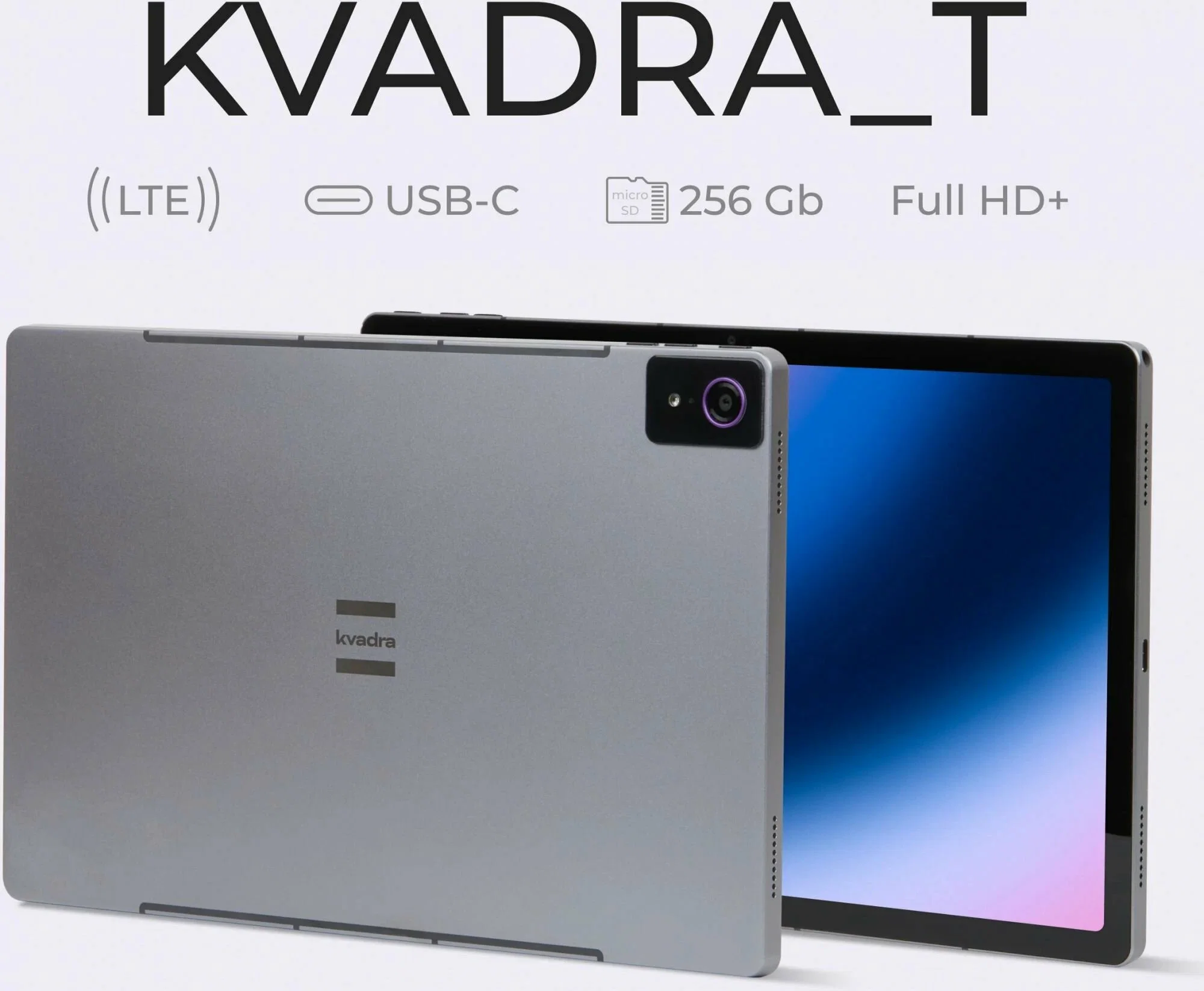 Планшет Kvadra TS11.02-2111-21 (2.4) 8C RAM6Gb ROM128Gb 10.95" IPS 2000x1200 4G KvadraOS серый 13Mpix 5Mpix BT WiFi microSD 256Gb 9000mAh 8hr