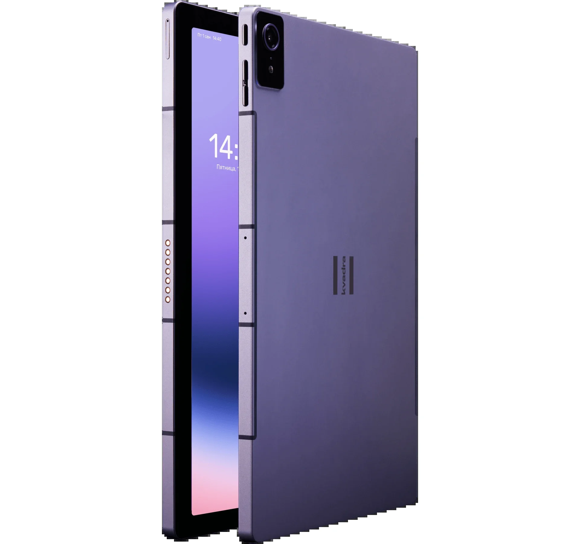 Планшет Kvadra TS11.02-2111-31 (2.4) 8C RAM6Gb ROM128Gb 10.95" IPS 2000x1200 4G KvadraOS фиолетовый 13Mpix 5Mpix BT WiFi microSD 256Gb 9000mAh 8hr