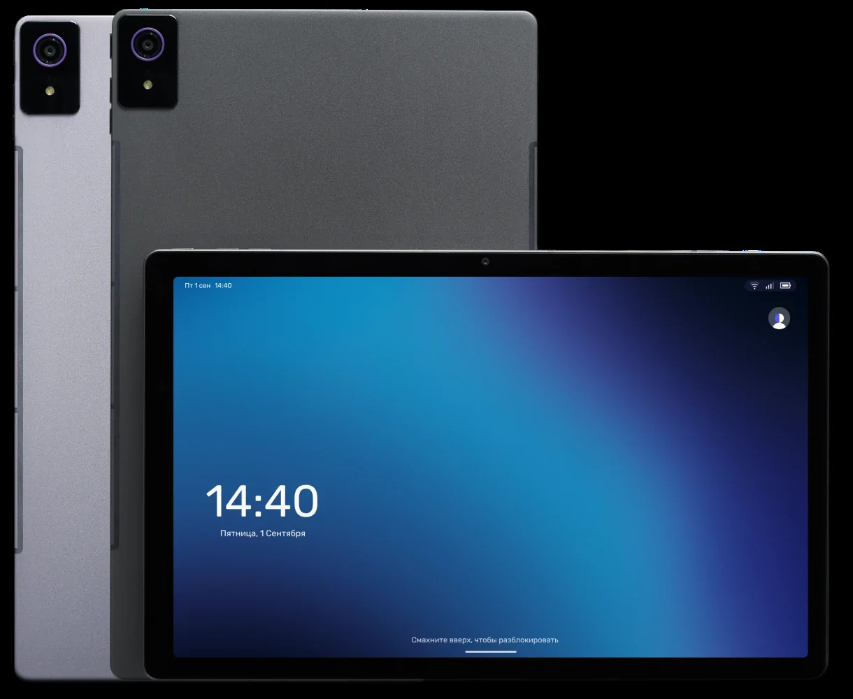 Планшет Kvadra TS11.1B2 (РСЕН.466229.001-01) (2.4) 8C RAM6Gb ROM128Gb 10.95" IPS 2000x1200 4G KvadraOS серый 13Mpix 5Mpix BT WiFi microSD 256Gb 9000mA