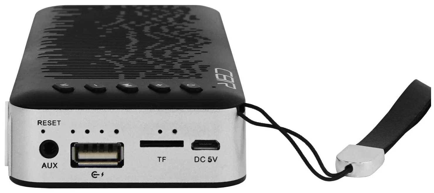 Колонка Bluetooth CBR CMS 144Bt черный/серебро 3.0, 80-18000 Гц, 6 Вт