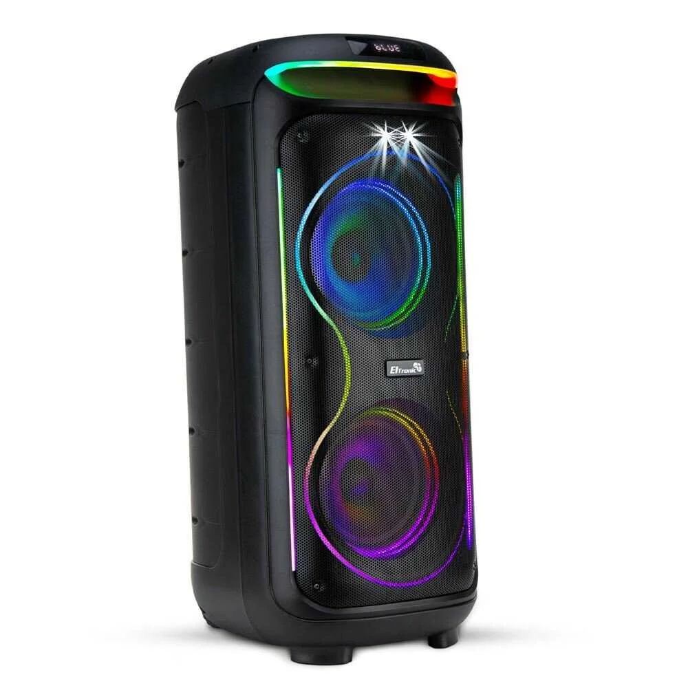 Колонка Eltronic 08" (30-29 DANCE BOX 1000) динамик 2шт/8" с TWS 100 Вт черный