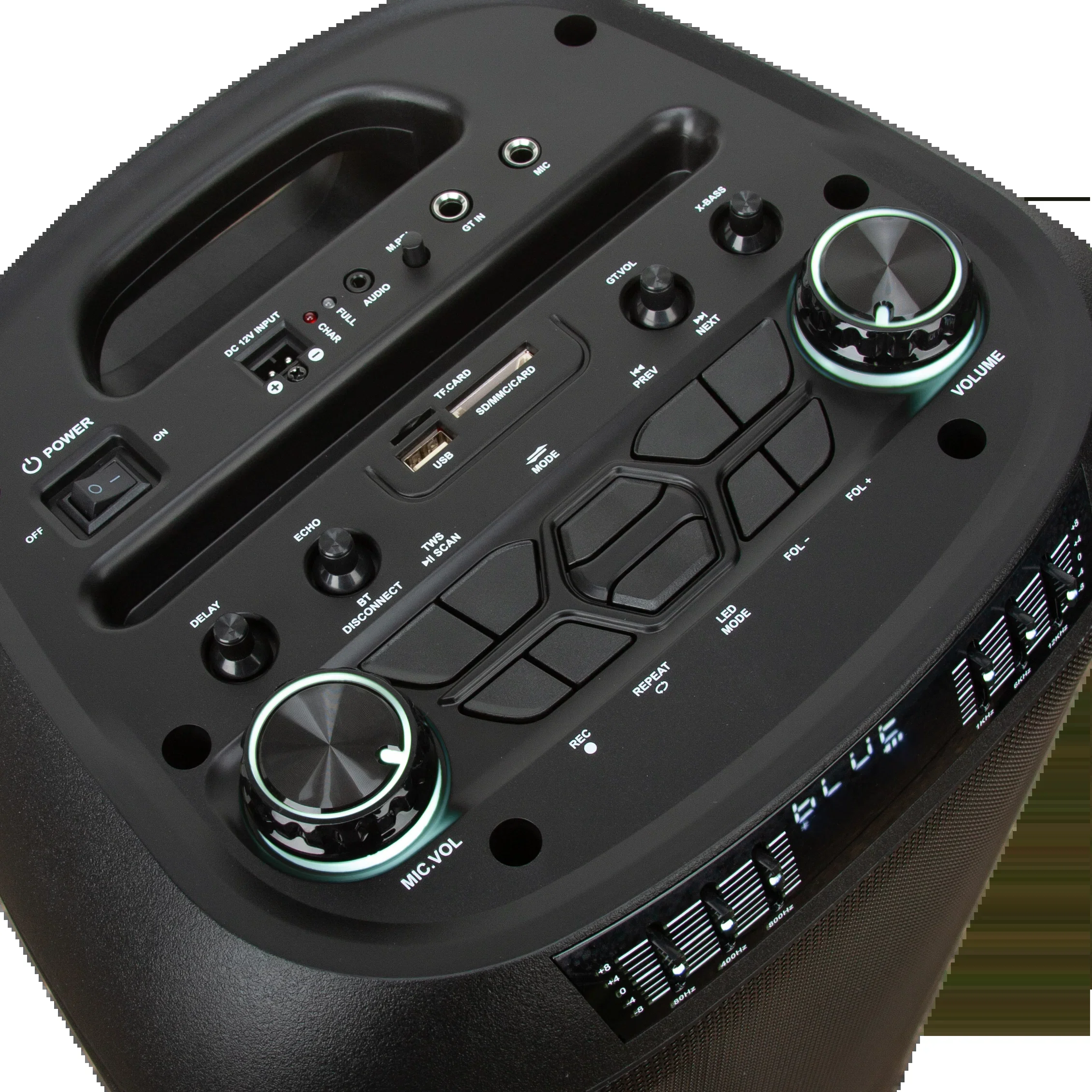 Колонка Eltronic 08" (30-38 CRAZY BOX) динамик 2шт/8" с TWS 80 Вт черный