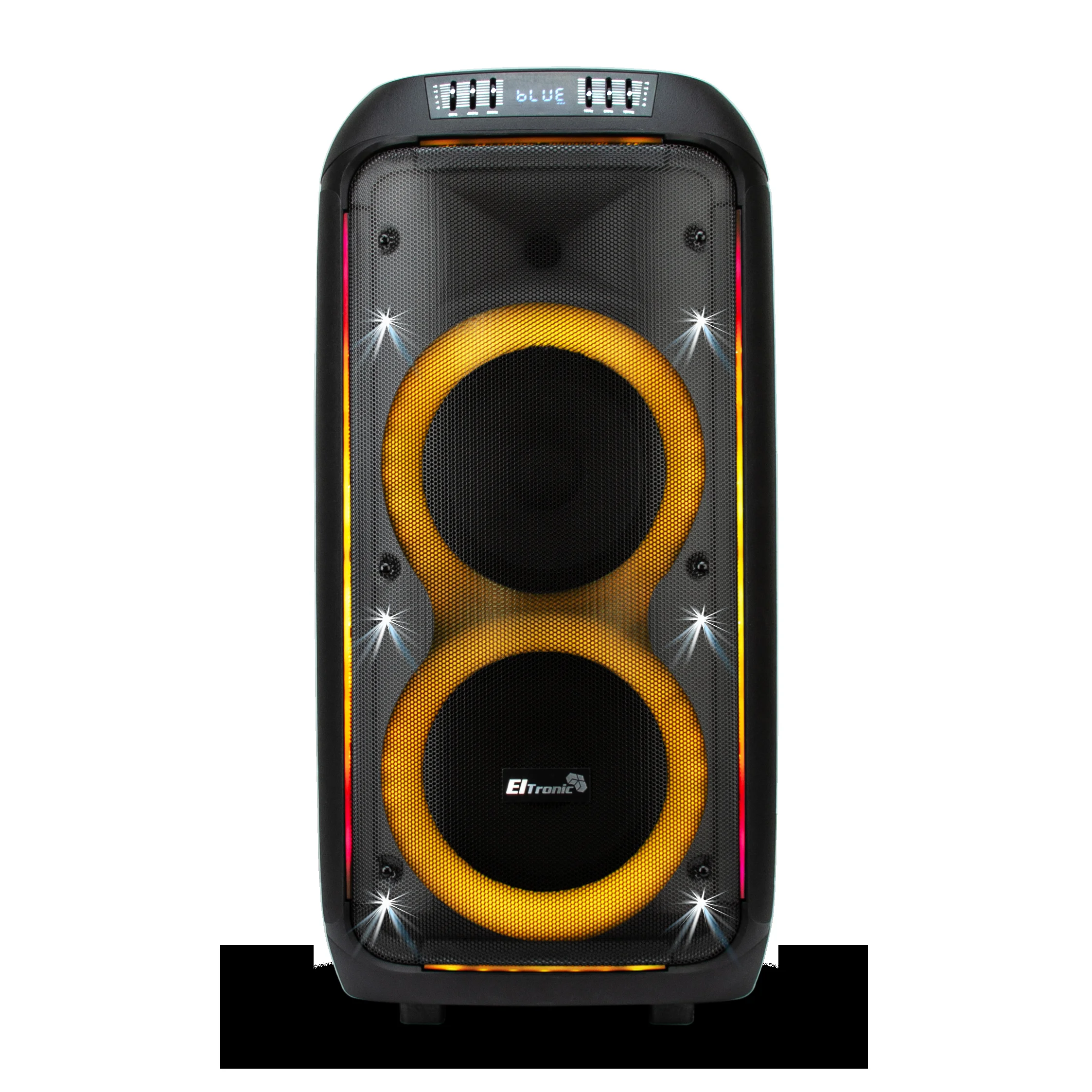 Колонка Eltronic 08" (30-38 CRAZY BOX) динамик 2шт/8" с TWS 80 Вт черный