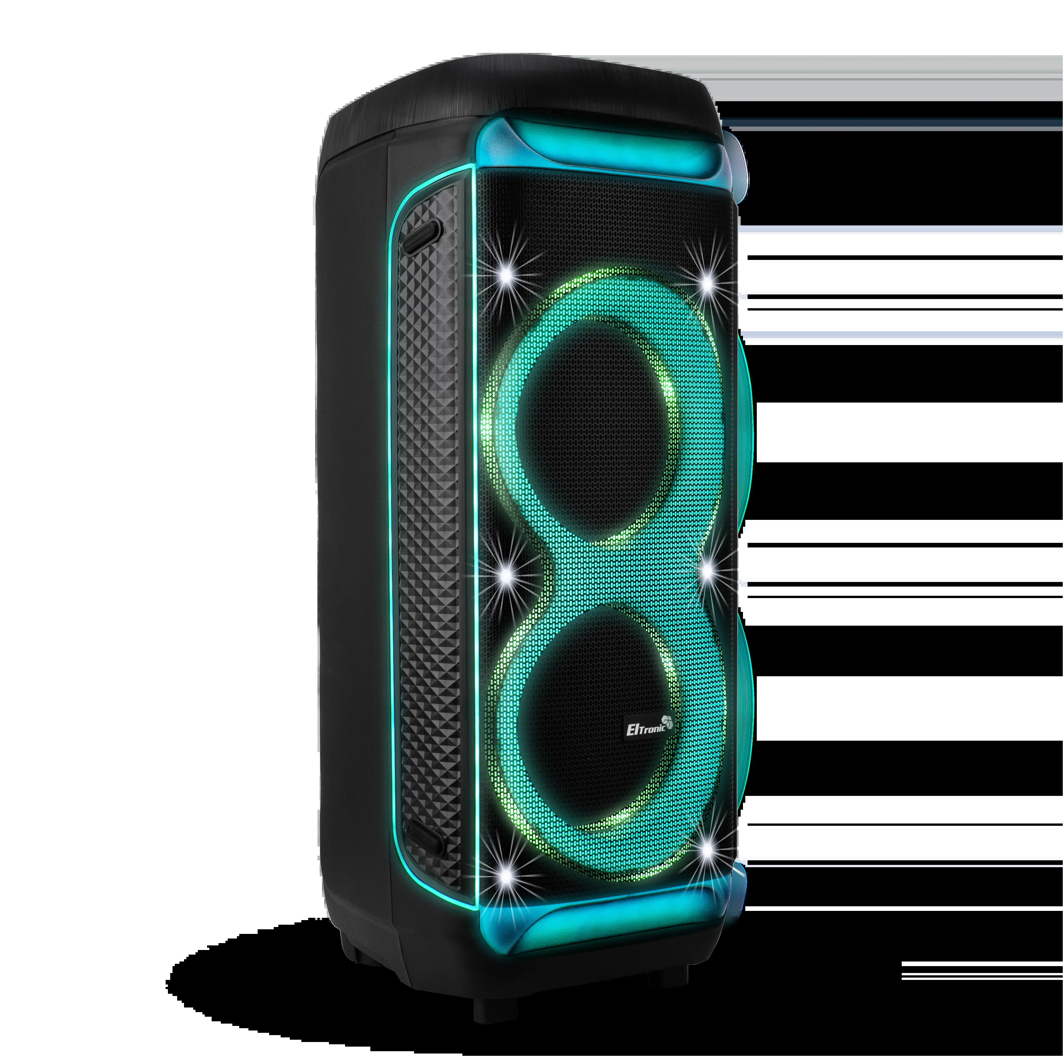 Колонка Eltronic 10" (30-30 DANCE BOX 1300 NEW) динамик 2шт/10" с TWS