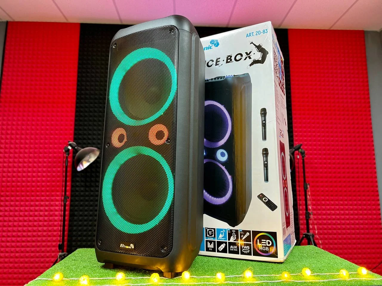 Колонка Eltronic 12" (20-83 DANCE BOX 1500) динамик 2шт/12" с TWS