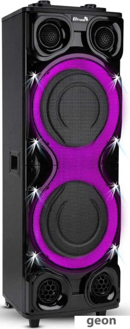 Колонка Eltronic 12" динамик 2шт/12" с TWS черный