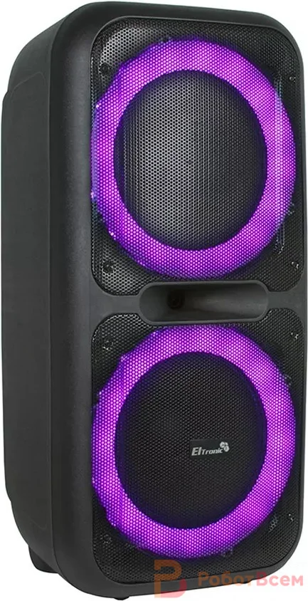 Колонка Eltronic 12" динамик 2шт/12" черный с TWS