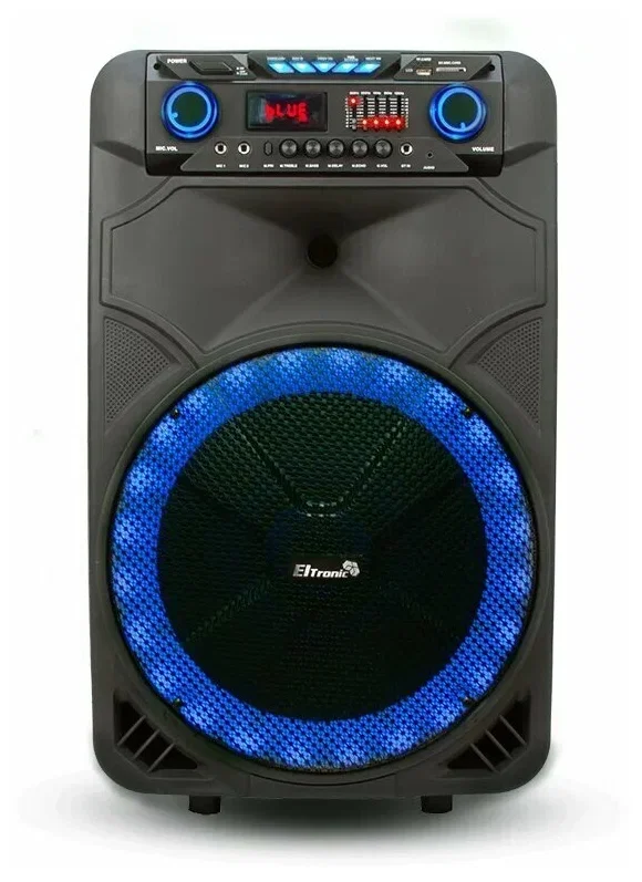 Колонка Eltronic 15" динамик 2шт/15" с TWS черный