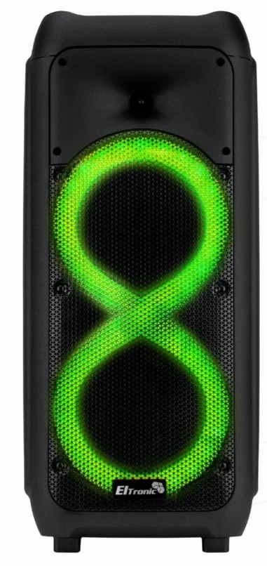 Колонка Eltronic DANCE BOX 08" динамик 2шт/8" черный с TWS 50 Вт