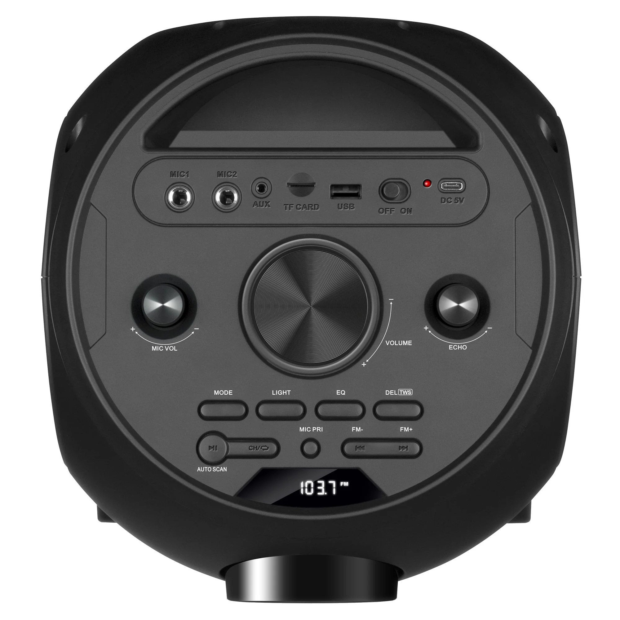 Колонка АС SVEN PS-750, черный (80 Вт, TWS, Bluetooth, FM, USB, microSD, LED-дисплей, 2х4400мА*ч)