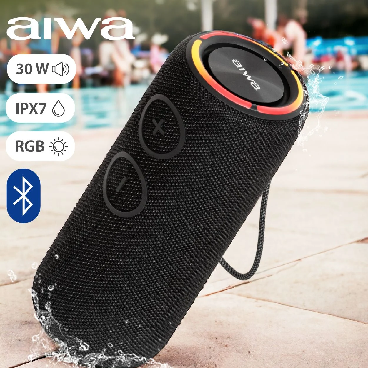 Колонка беспроводная AIWA (19179) PAS-H300 черный