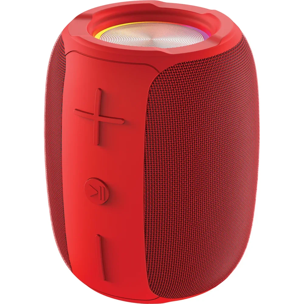 Колонка беспроводная QUMO BatteryBeats BT5.0 5Вт IP64 FM SD USB AUX подсветка 1500мА·ч красный
