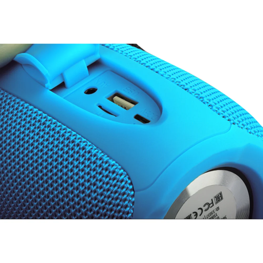Колонка беспроводная QUMO BatteryBeats BT5.0 5Вт IP64 FM SD USB AUX подсветка 1500мА·ч синий