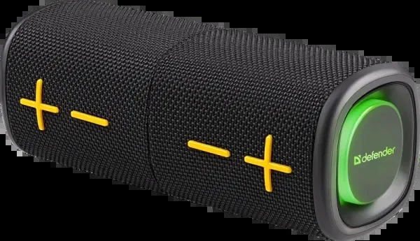 Колонка портативная DEFENDER Union black (20Вт, 2.0 стерео, Bluetooth, питание от аккумулятора) (65139)
