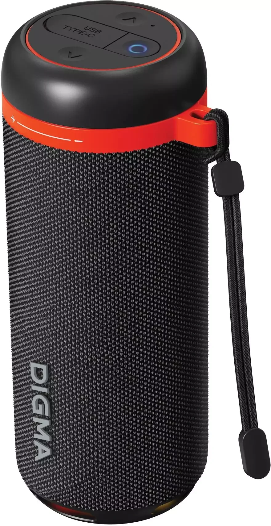 Колонка портативная Digma D-PS1521 черный 16W 2.0 BT 10м 1800mAh (PS1521B)