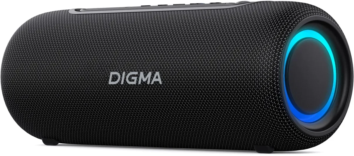 Колонка портативная Digma D-PS1526 черный 40W 2.0 BT 10м 3000mAh