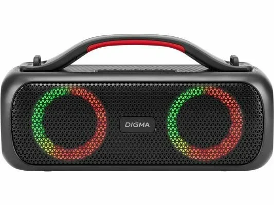 Колонка портативная Digma D-PS1526 черный 40W 2.0 BT 10м 3000mAh