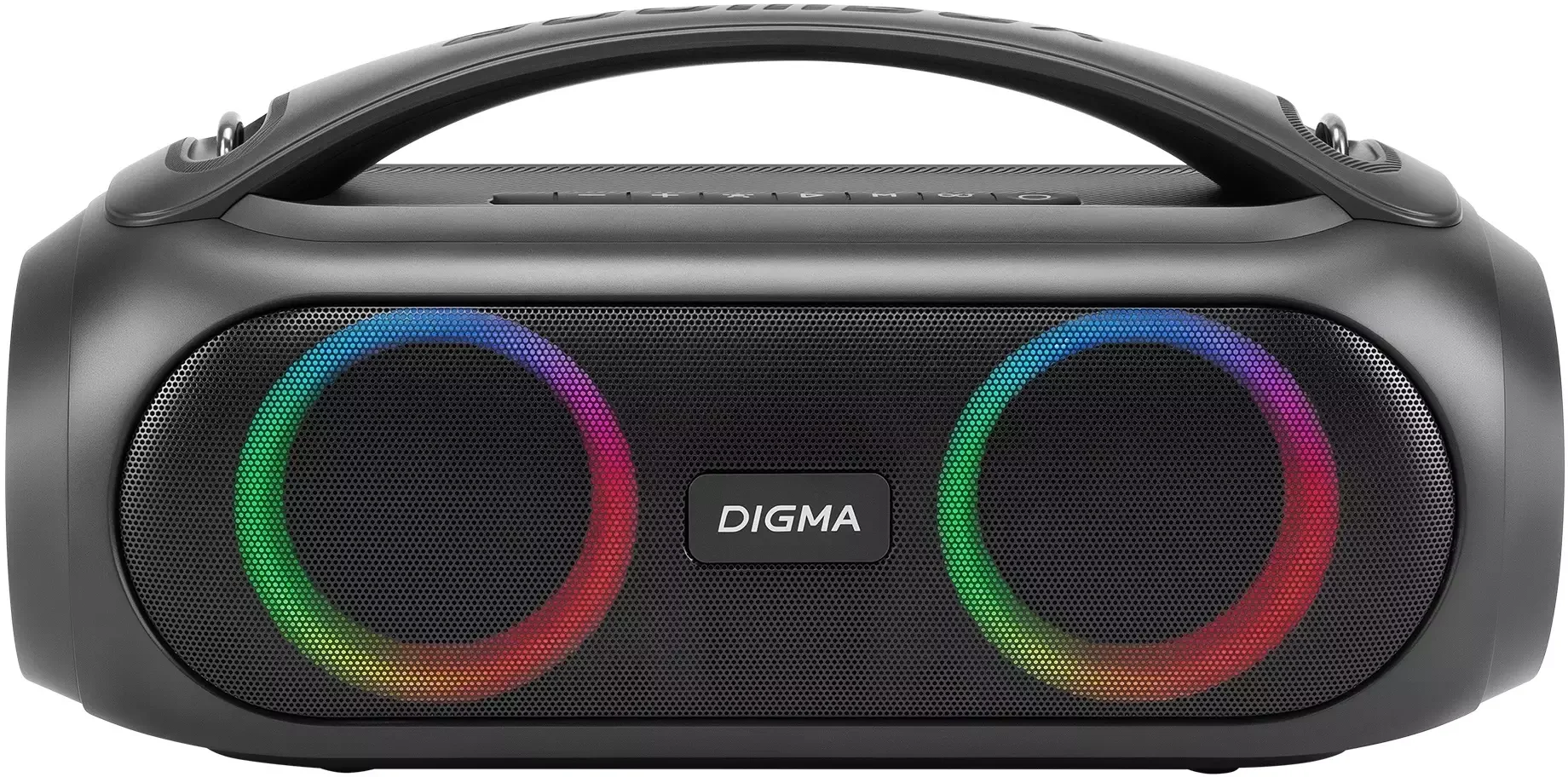 Колонка портативная Digma D-PS1530 черный/черный 50W 2.1 BT 10м 3000mAh (SP1530B)