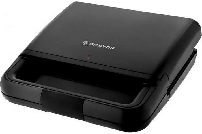 Сэндвичница BRAYER BR2200, 750 Вт, пластины с антипр.покрыт 22,4*12,2 см, пласт.корп, фикс.руч